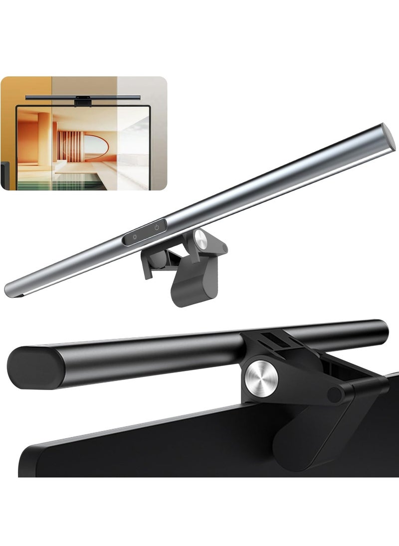 Computer Monitor Light Bar, Monitor Light Strip, Non-Glare Led Computer Light, Touch Screen Three-Color Light Adjustable Brightness, Suitable for Office and Home