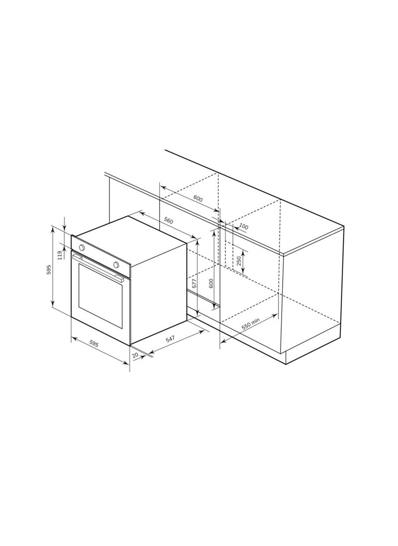 Built in Electric Oven 60 cm