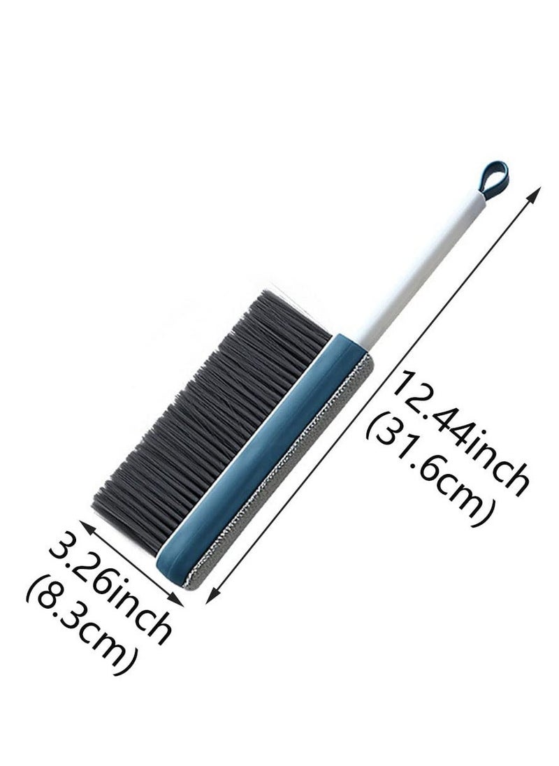 Hair Removal Dust Brush Portable Double sided Bed Brush Retractable Bed Cleaning Brush for Soft Clothes Desks Cars and Sofas Easy to Clean Save Time and Effort Strong Toughness