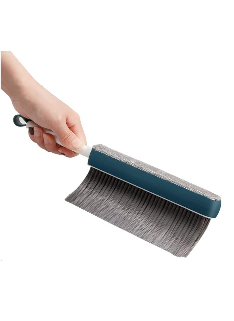 Hair Removal Dust Brush Portable Double sided Bed Brush Retractable Bed Cleaning Brush for Soft Clothes Desks Cars and Sofas Easy to Clean Save Time and Effort Strong Toughness