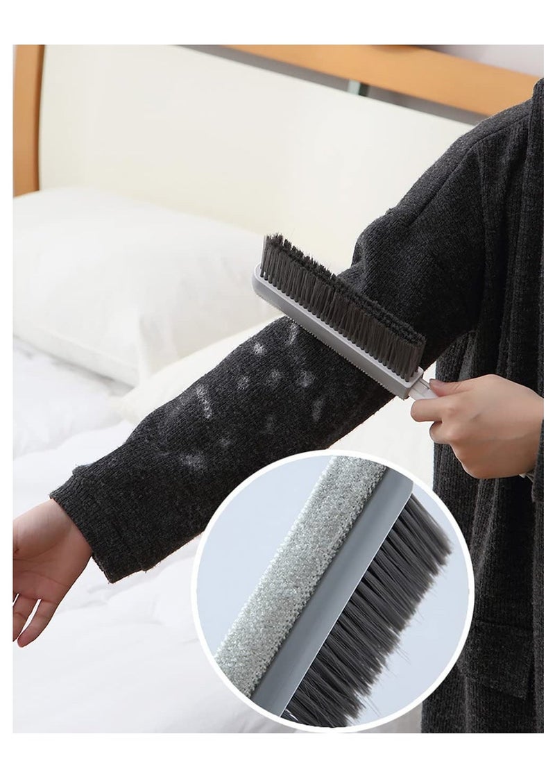 Hair Removal Dust Brush Portable Double sided Bed Brush Retractable Bed Cleaning Brush for Soft Clothes Desks Cars and Sofas Easy to Clean Save Time and Effort Strong Toughness