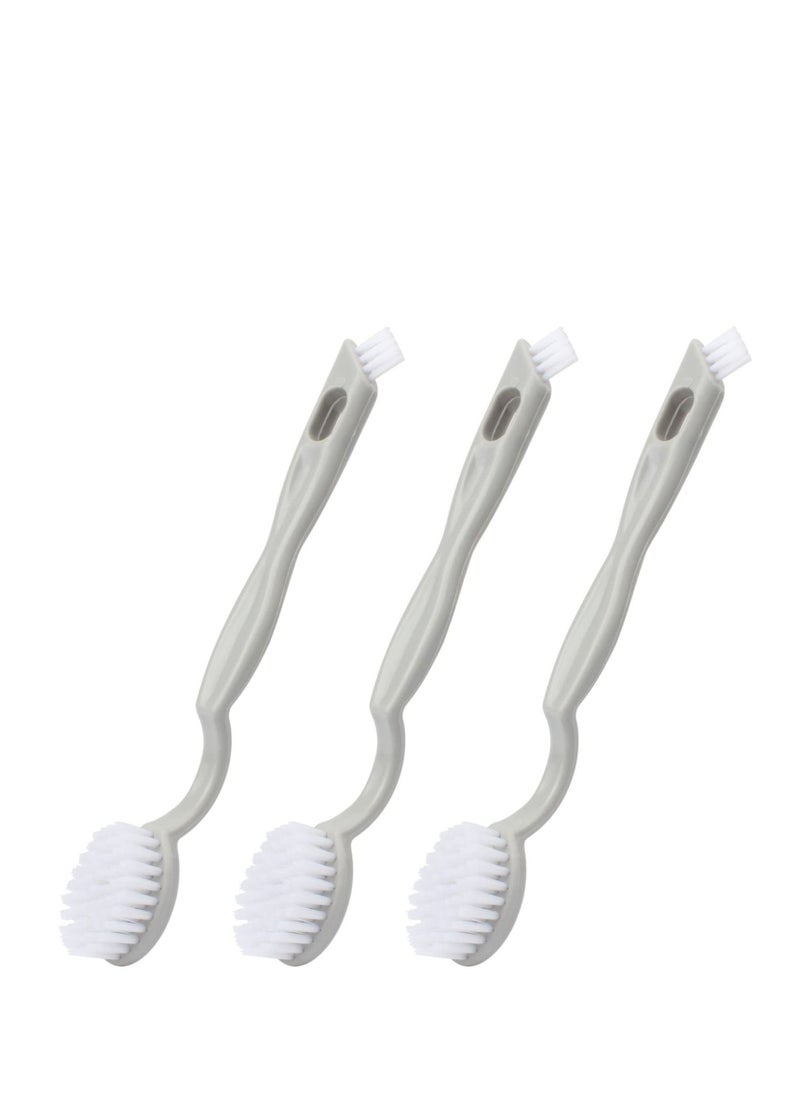 Double-Ended Shoe Washing Brush,3 Pack Professional Cleaning Brushes for Sneakers, Tennis Shoes, Floors,Get Your Shoes Looking Like New