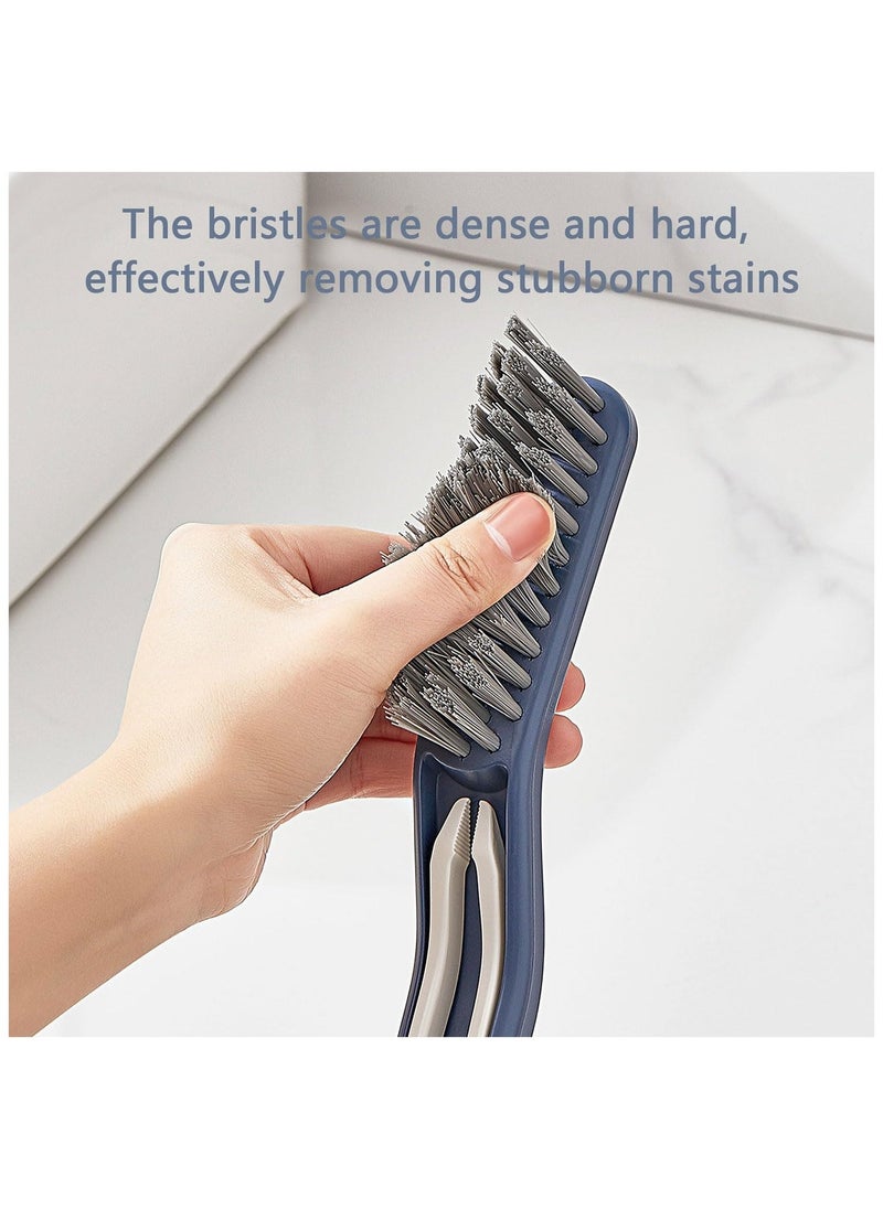 Hard Bristle Crevice Cleaning Brush 2 Pack, Multifunctional Gap Cleaning Brush,  Thin Hard Bristle Brush Cleaning Tools for Household Use, Home, Kitchen, Bathroom, Window, Vehicle, Faucets, Toilet