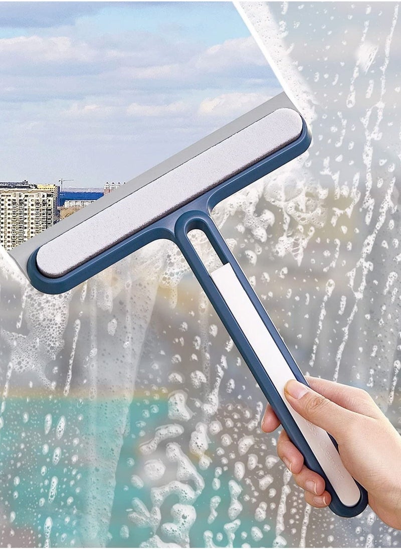 Multi-Purpose Silicon Squeegee, Household Cleaning Tools, Mirror Wiper, Glass Window Cleaner Squeegee, Apply to Tiles, Shower Doors, Bathroom, Mirrors, and Car Windows, Glass Doors