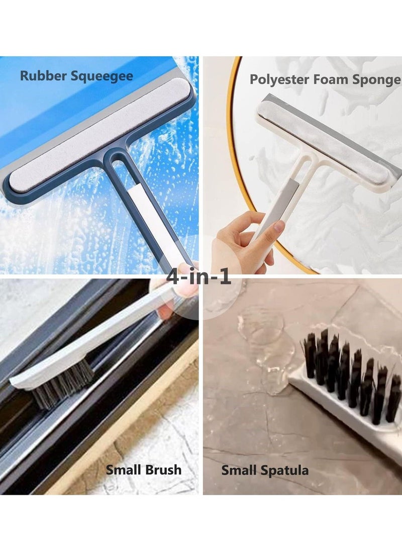 Multi-Purpose Silicon Squeegee, Household Cleaning Tools, Mirror Wiper, Glass Window Cleaner Squeegee, Apply to Tiles, Shower Doors, Bathroom, Mirrors, and Car Windows, Glass Doors