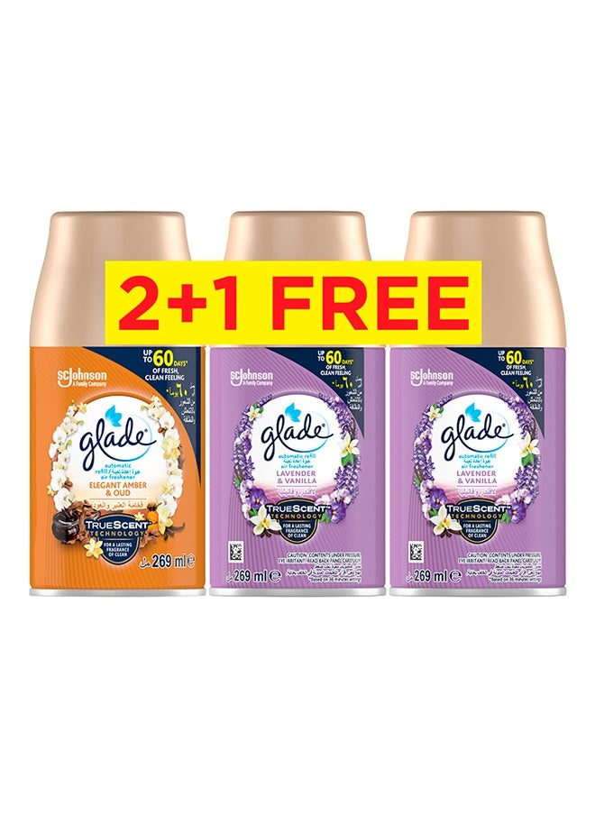 Automatic Refill Air Freshener Assorted 269ml Pack of 3