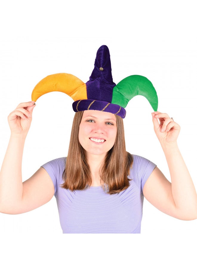 Plush Jester Hat Party Accessory (1 count) (1/Pkg)