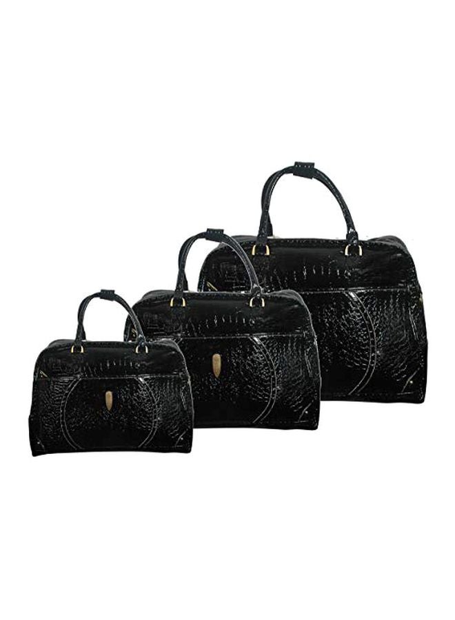 3-Piece Handbag Set Black