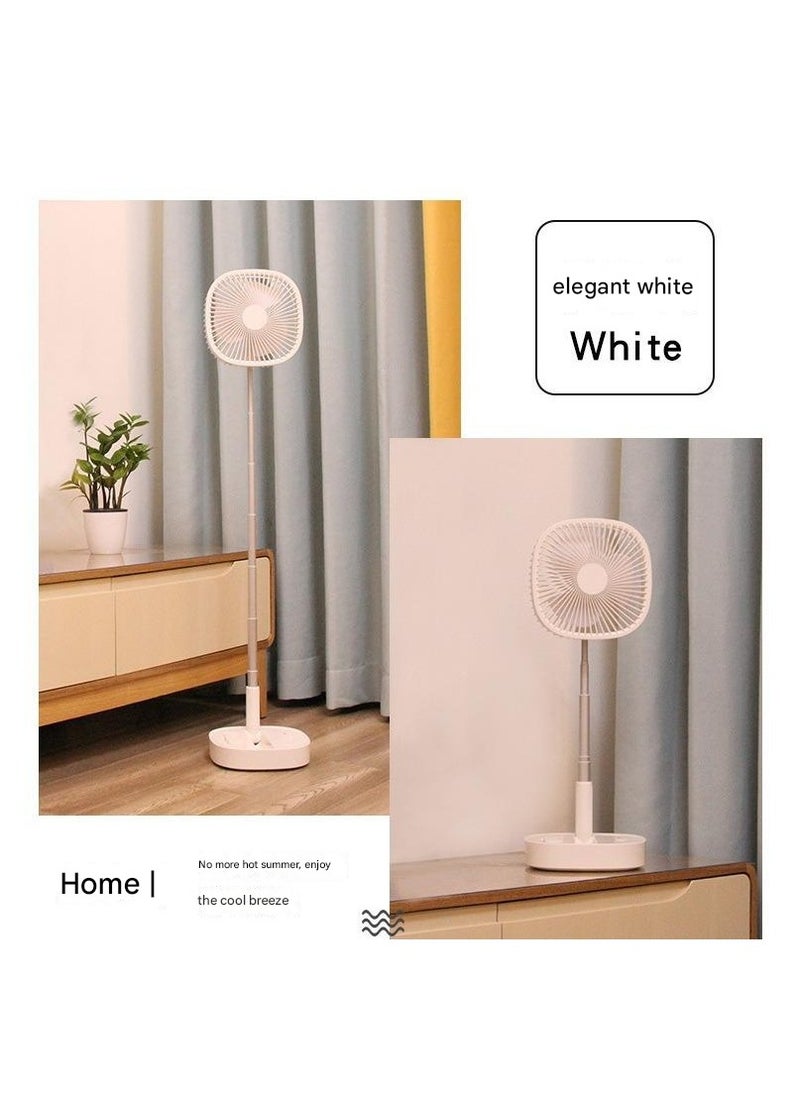 Telescopic folding fan, USB charging, portable desktop, silent remote control, high wind power, timed battery, outdoor, 3 Colours