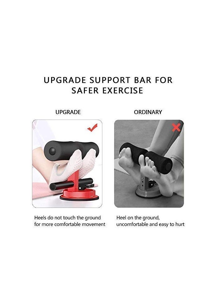 Sit-Up Bar With Foam Handle and Rubber Suction Seat Up Fitness Equipment Sit-ups and Push-ups Assistant Device For Weight Lose Gym Workout Abdominal Curl Exercise Work Out Trainer (Pack of 1)