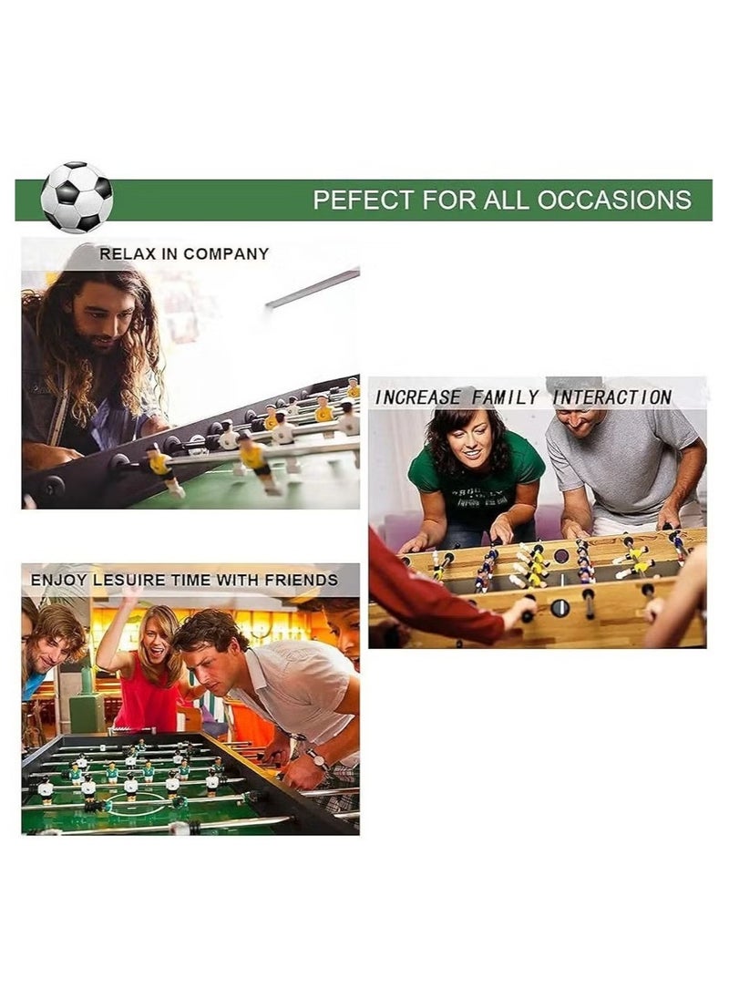 Wooden Mid-Sized Football Table Soccer Game With 4 Rods Toys For All Age