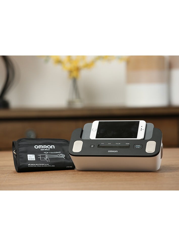 OMRON Complete Smart Home Blood Pressure Monitor and ECG for Hypertension Monitoring and AFib screening at Home