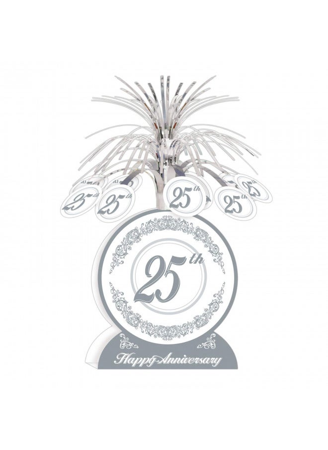 25th Anniversary Centerpiece Party Accessory (1 count) (1/Pkg)