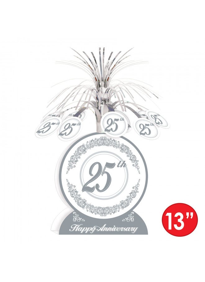 25th Anniversary Centerpiece Party Accessory (1 count) (1/Pkg)