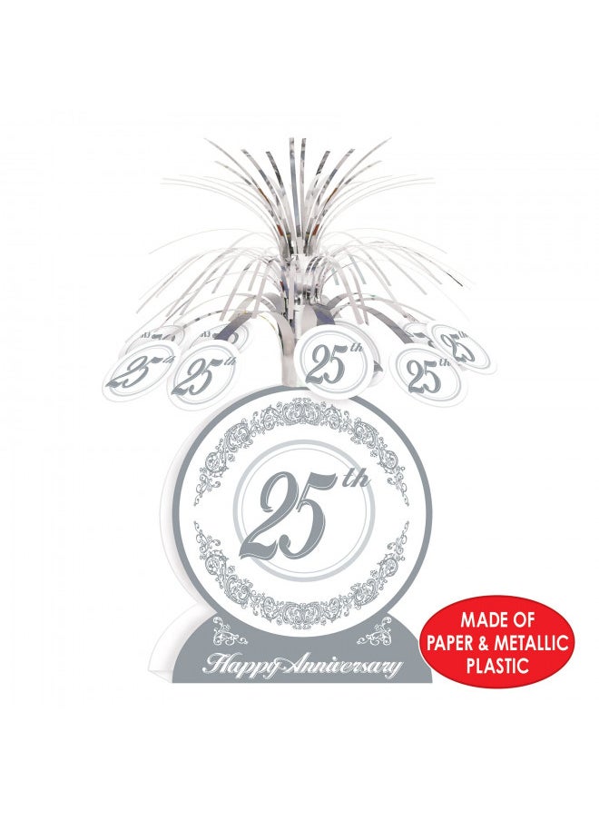 25th Anniversary Centerpiece Party Accessory (1 count) (1/Pkg)