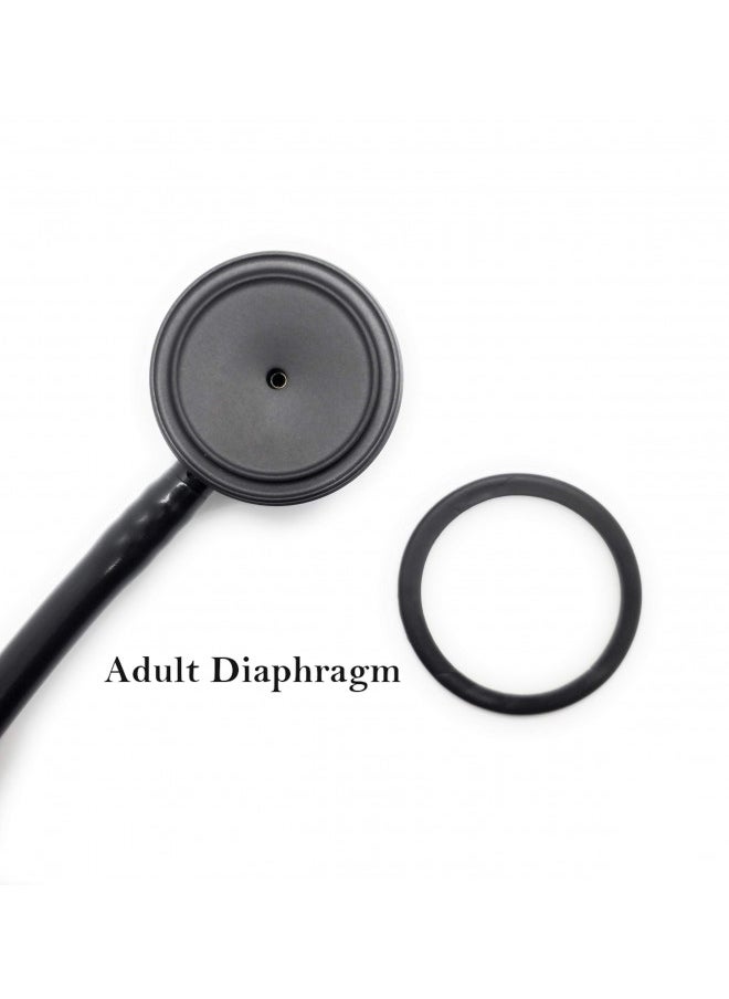 Adult + Pediatric Diaphragm Replacement - Fits Classic III (3) and Cardiology IV Stethoscopes + 2 Extra Ear Pieces, Compatible with Littmann and Other Stethoscopes