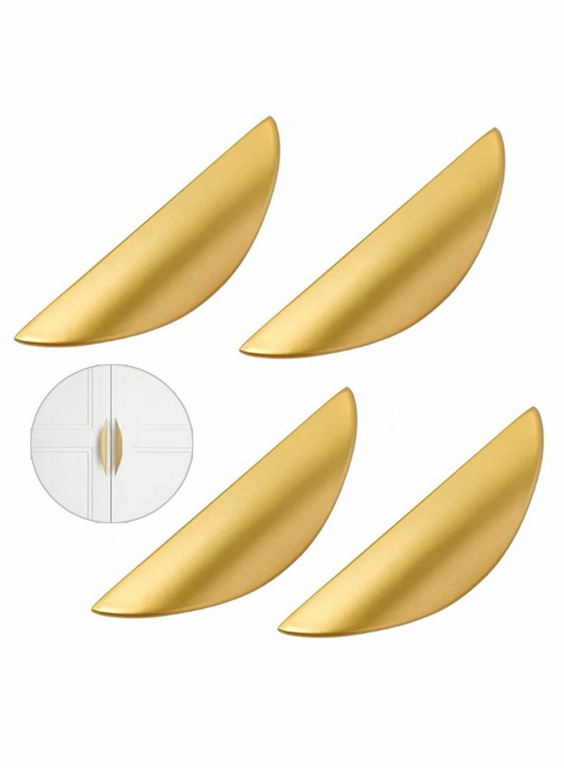 Cupboard Handles, Gold Drawer Knobs, Door Cabinet Furniture Handle with Screws, Kitchen for Wardrobe Door, Doors, and Home Decorating(117 mm, 4Pcs)