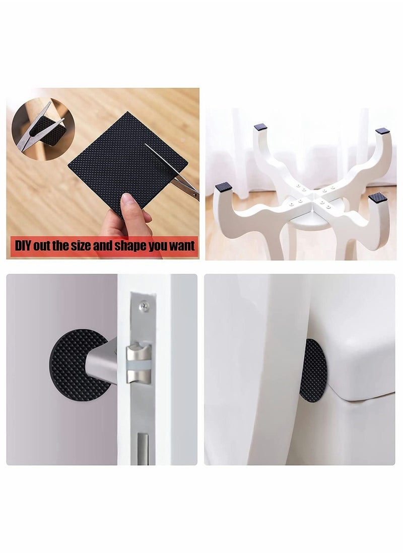 Furniture Pads Anti Slip Rubber Pads Self Adhesive Furniture Grippers Non Slip Furniture Pads for Furniture Legs Anti Scratch Silicone Floor Protectors for Hardwood Floors 186Pcs