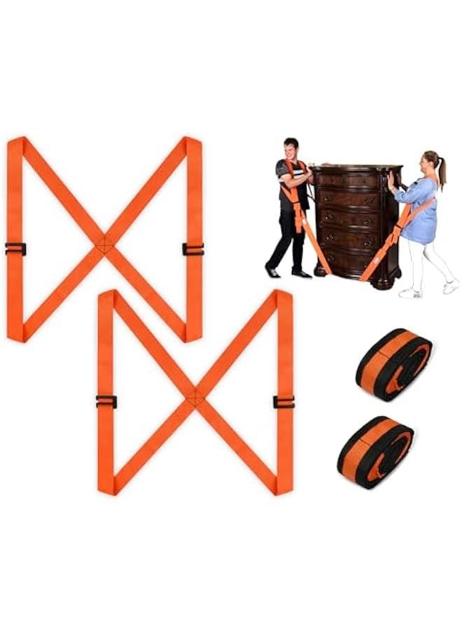 Moving Straps 2-Person Shoulder Lifting Straps for Moving Furniture, Mattresses, and Heavy Objects up to 1000 lbs