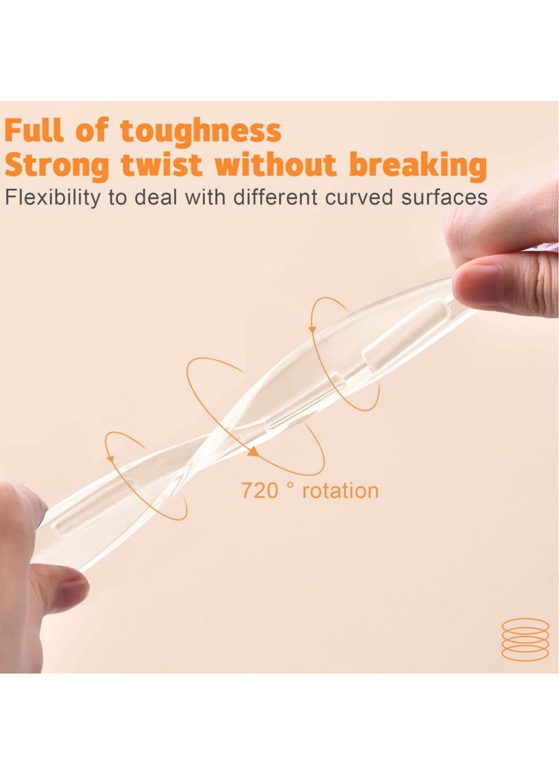 Edge Protectors, 4 Pcs Baby Safety Corner Protectors, Edge Protector Strip, Clear Adhesive Long Strip Table Corner Edge Guards, for Table Cabinets Drawers Furniture