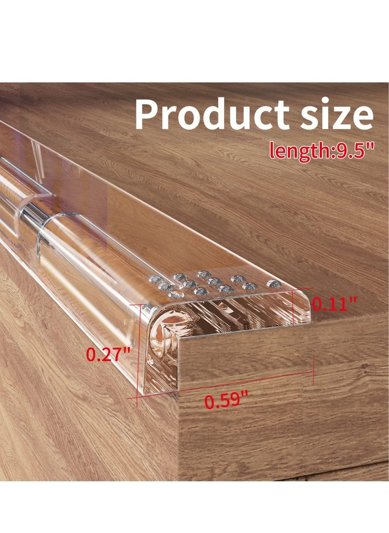 Edge Protectors, 4 Pcs Baby Safety Corner Protectors, Edge Protector Strip, Clear Adhesive Long Strip Table Corner Edge Guards, for Table Cabinets Drawers Furniture