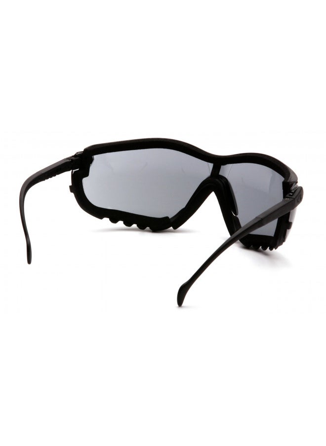 Pyramex Safety Pyramex V2G Safety Glasses, Black Frame/Gray Anti-Fog Lens