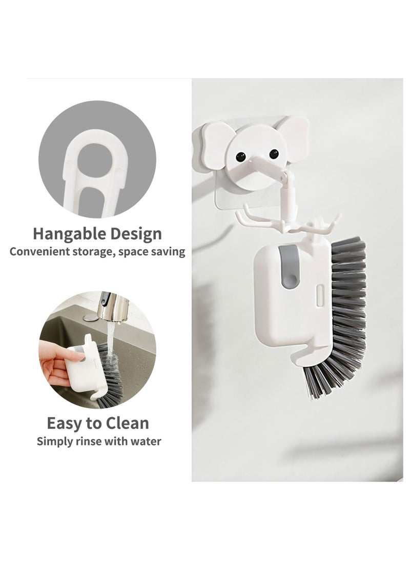 Crevice Cleaning Brush, 2 Pack 3 in 1 Hand-held Groove Gap Cleaning Brush Tools, Window or Sliding Door Track Cleaner for Window Track, Shower, Kitchen, Sink, Corner, Floor Lines