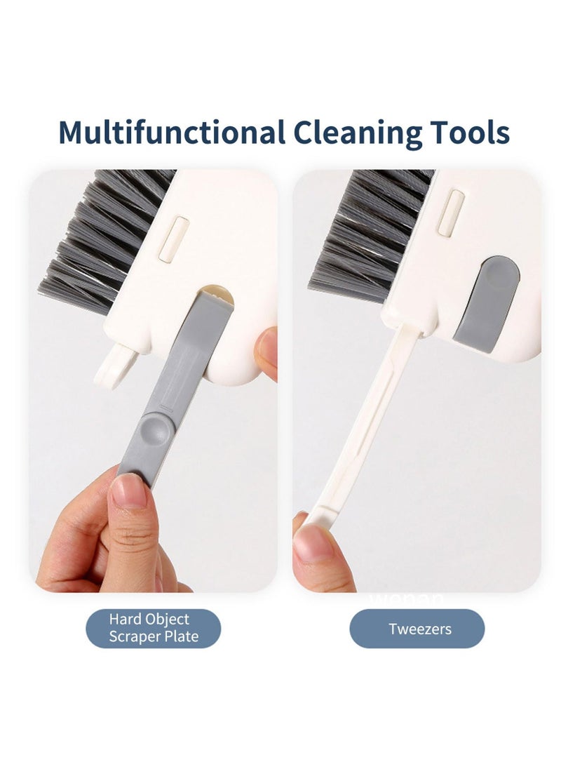 Crevice Cleaning Brush, 2 Pack 3 in 1 Hand-held Groove Gap Cleaning Brush Tools, Window or Sliding Door Track Cleaner for Window Track, Shower, Kitchen, Sink, Corner, Floor Lines
