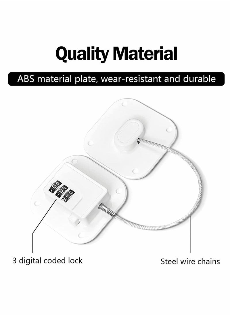 Refrigerator Lock Combination with Digital Password, Easy to Install Child Safety Cabinet Lock for Kitchen Cabinet Lock