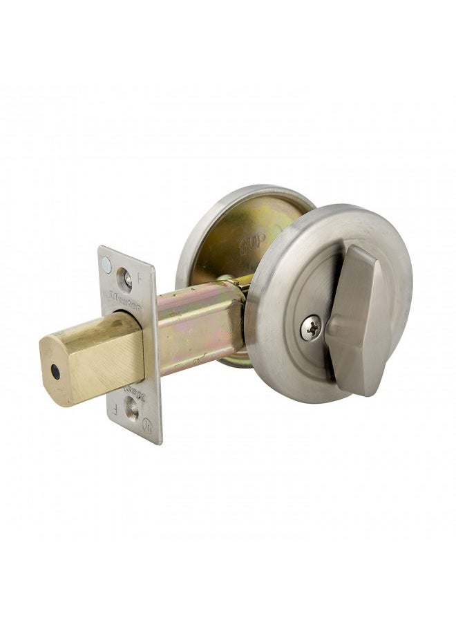 Master Lock DSC0532D Commercial One-Sided Cylinder Deadbolt, Satin Chrome