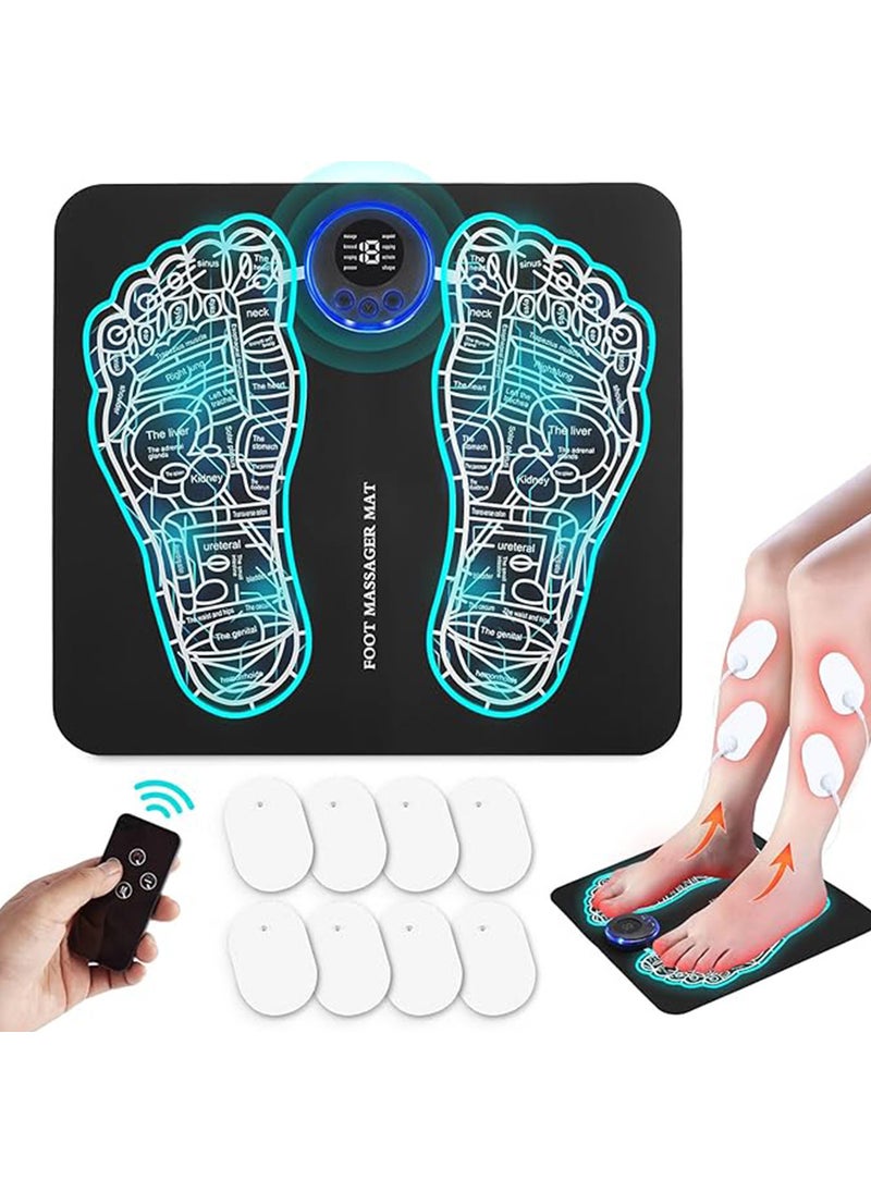 EMS Foot Massager Mat with Pulse Technology USB RechargeableRemote control Jack one for four Remote control Jack one for four