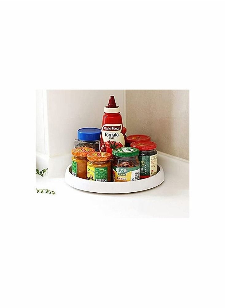 Pantry Cabinet Lazy Susan Turntable Non-slip Lining Kitchen Storage Turntable