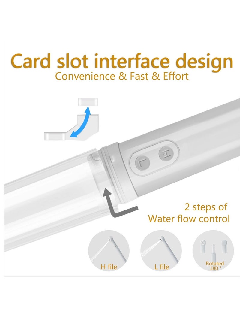 Portable Travel Bidet, IPX6 Waterproof Electric Bidet Sprayer with Automatic Decompression Film and Nozzle 180 Degree Adjustment