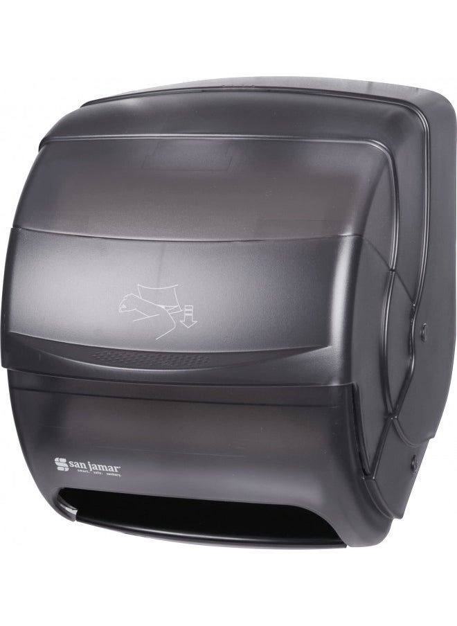 San Jamar T850TBK Black Pearl Integra Plastic Lever Roll Towel Dispenser