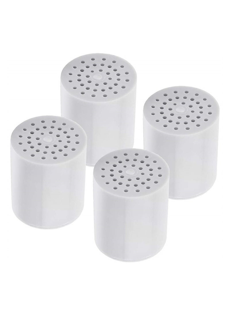 15 Stage Shower Filter Replacement Cartridge, Shower Filter for Hard Water, 4 Pack High Output Universal Replacement Filter Cartridge, Remove Chlorine Heavy Metals and Other Sediments