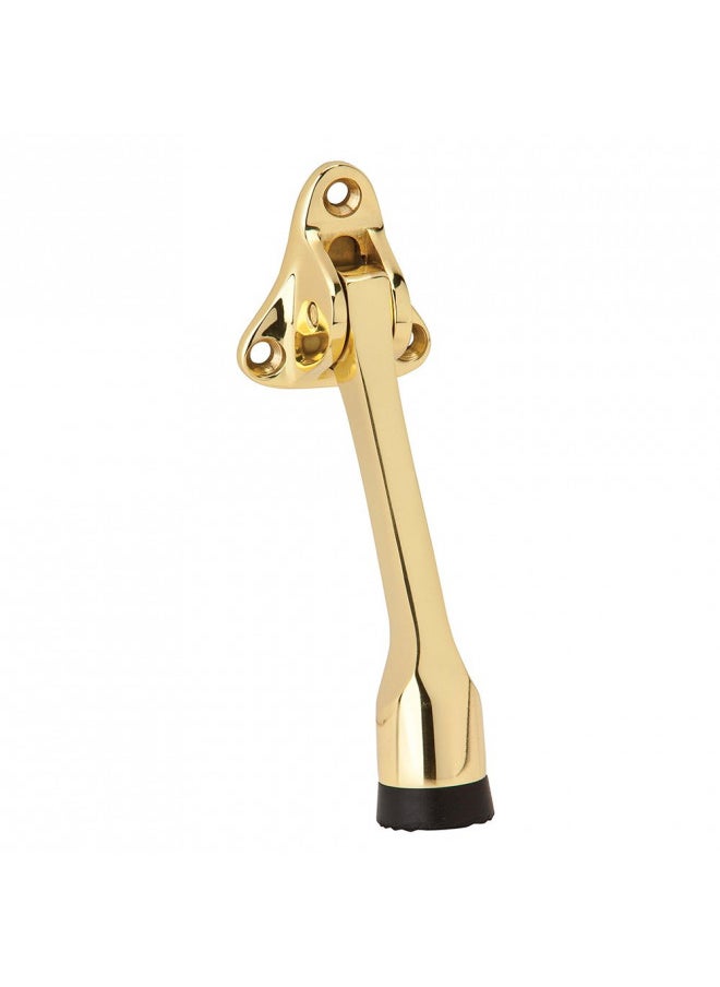 Ives by Schlage 455A3 Schlage Sp Kick Down Door Holder, 4 in H, Aluminum, Bright, Brass