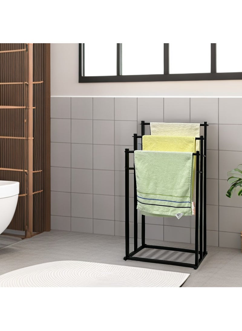 Towel Racks for Bathroom, Freestanding Towel Holder for Bath Storage & Pool Towels, Blanket Holder