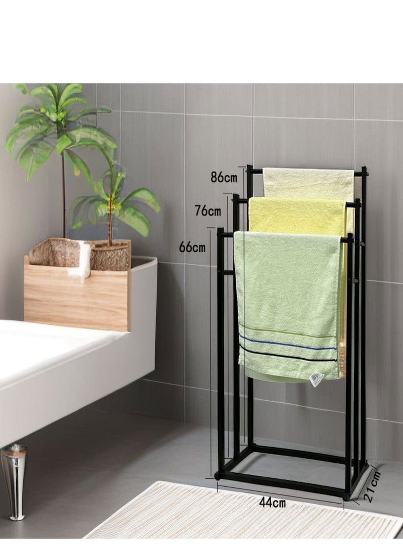 Towel Racks for Bathroom, Freestanding Towel Holder for Bath Storage & Pool Towels, Blanket Holder