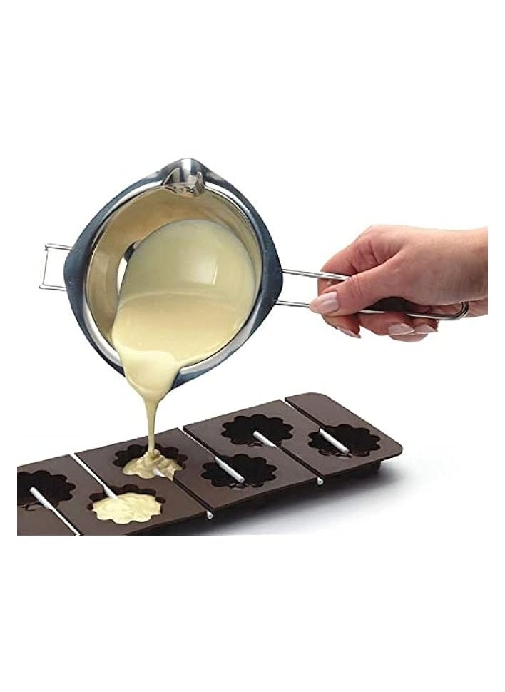 Stainless Steel Double Boiler Pot,Melting Chocolate,Butter,and Candle Making,Melting Pot,Double