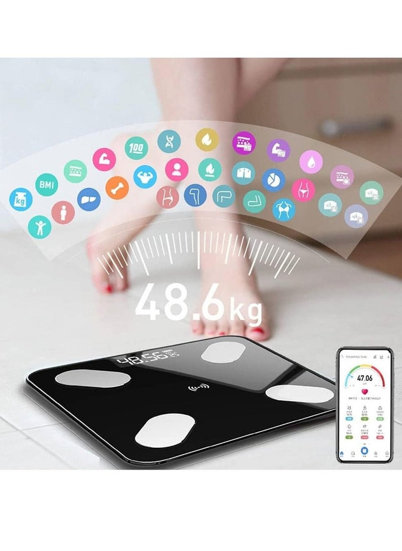 Bluetooth Body Fat Scale Smart Bathroom Digital Scale High Precision Weight Scale