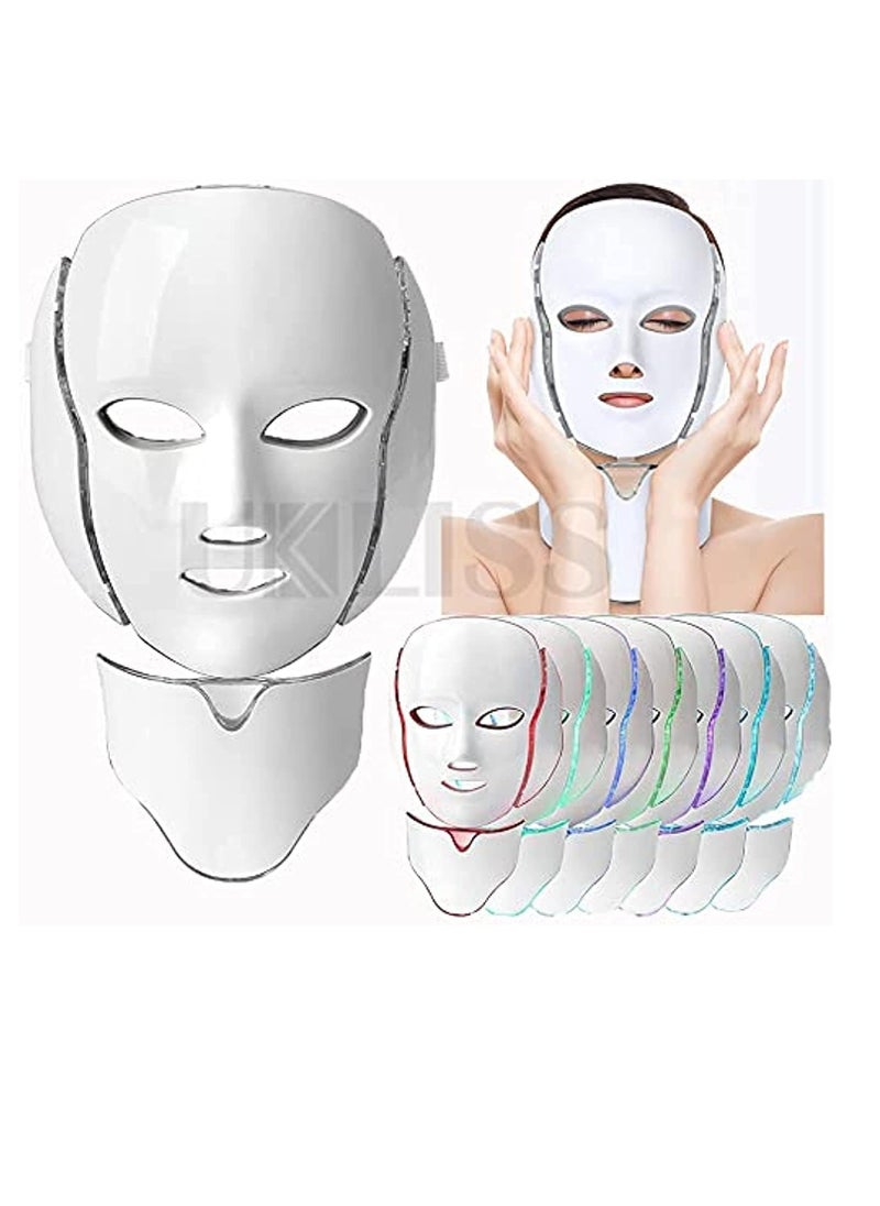 7 Colors Light LED Facial Mask Skin Rejuvenation Face Care Treatment Beauty Anti Acne Therapy Whitening Skin Machine