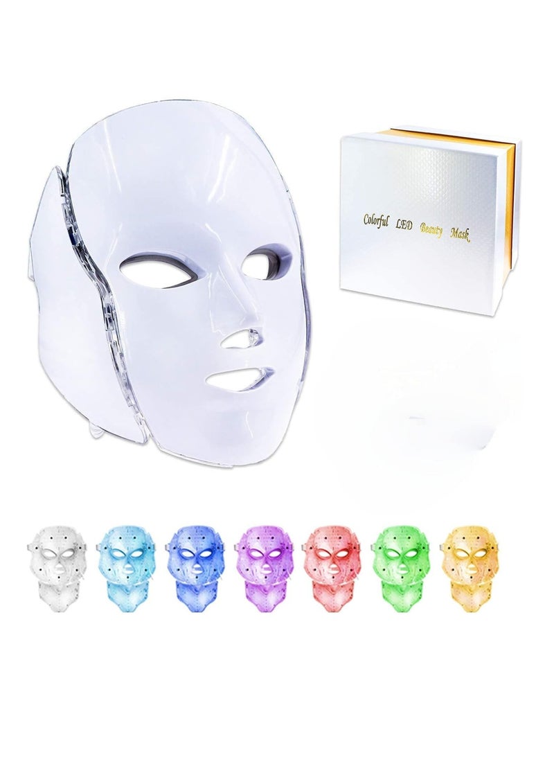 7 Colors Light LED Facial Mask Skin Rejuvenation Face Care Treatment Beauty Anti Acne Therapy Whitening Skin Machine