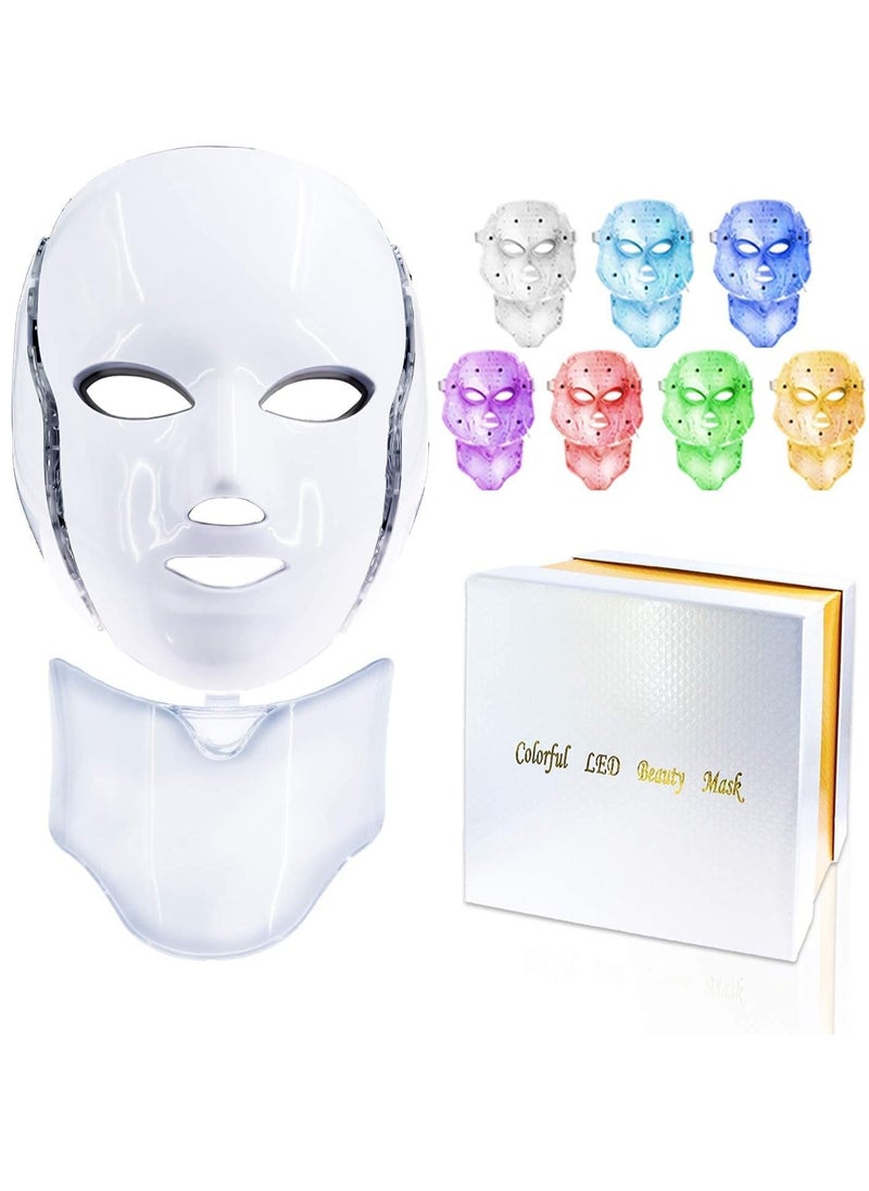 7 Colors Light LED Facial Mask Skin Rejuvenation Face Care Treatment Beauty Anti Acne Therapy Whitening Skin Machine