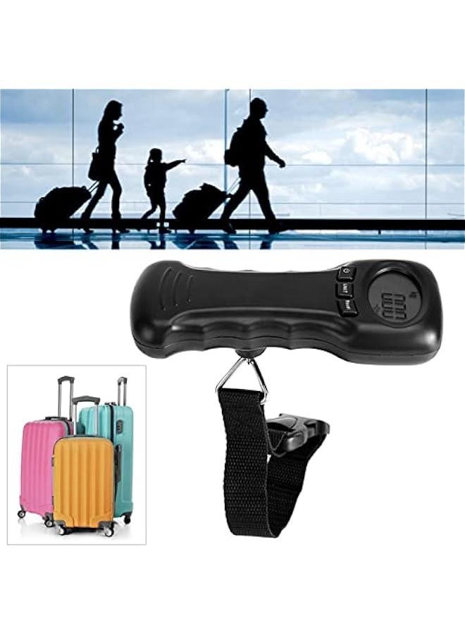 Ocs?8 50Kg/110Lb Portable Travel Hanging Luggage Scale Electronic Weight with LCD Digital Display , Luggage Scale , Auto Lock Reading After Weighing , Electronic Weight Luggage Scale LCD Electronic