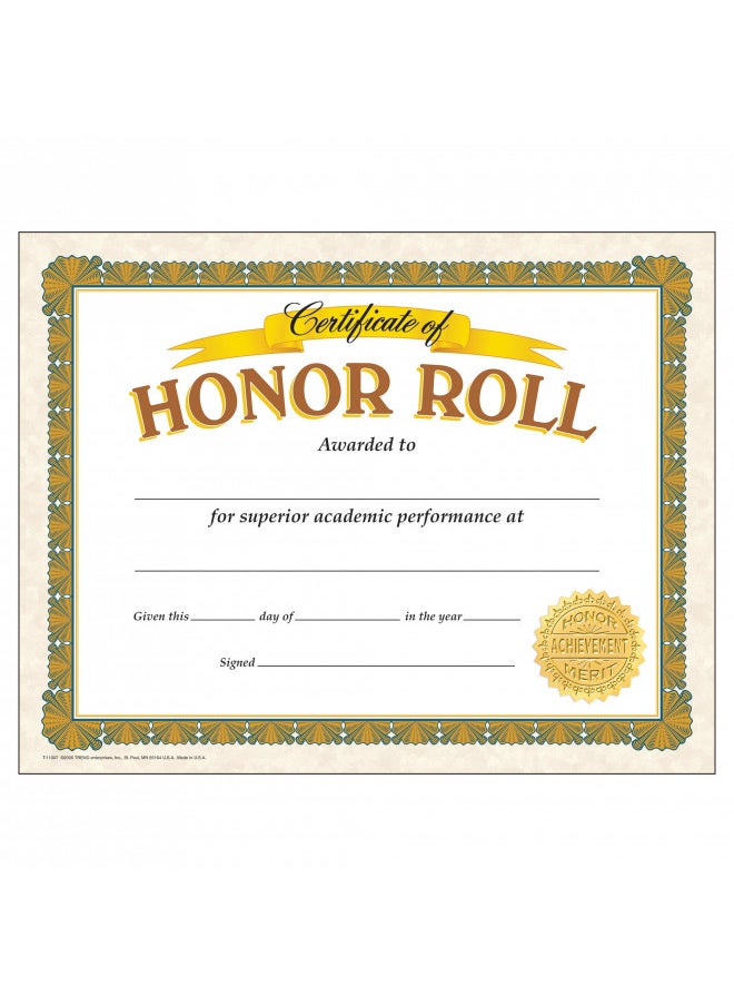 TREND enterprises, Inc. Honor Roll Classic Certificates, 30 ct