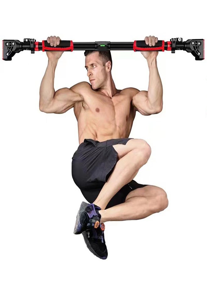 Pull Up Bar for Doorway, Screws Free, Adjustable Width, Max Load 200KG, Suitable for Home, Gym Workouts (Min. 93CM, Max. 118CM)