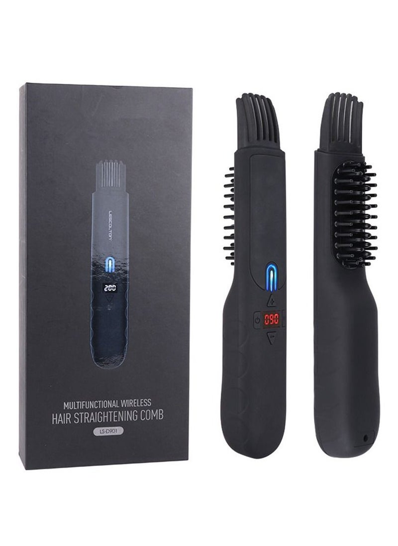 Men Hair Styling Straightener Brush Hot Heating Comb Beard Straightener Brush Professional Hair Style Straight Comb Tool