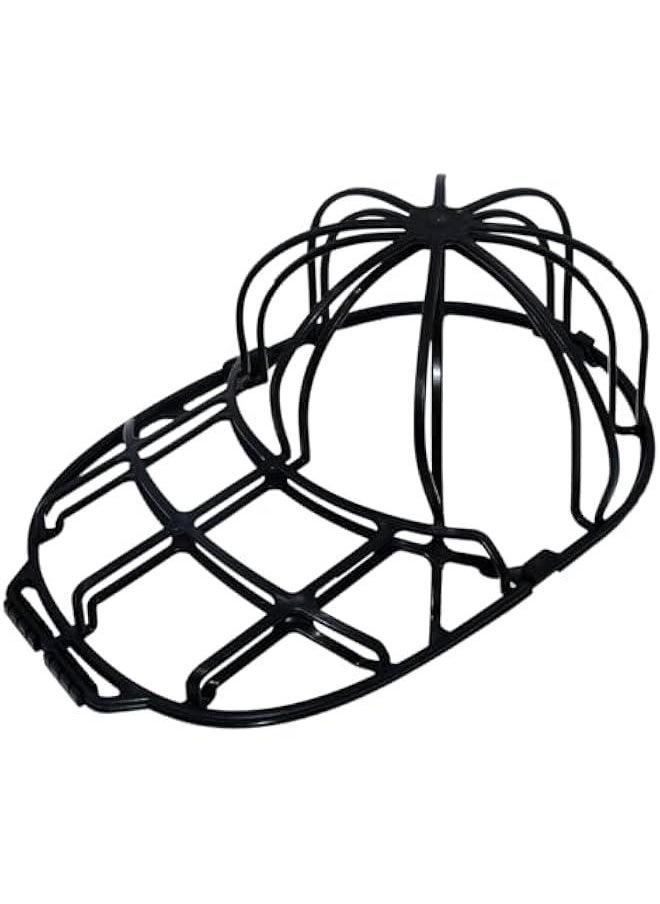 Hat Washer Cage for Washing Machine,Baseball Cap Hat Washing Cage,Hat Laundry Cage Bag for Washer (Black)