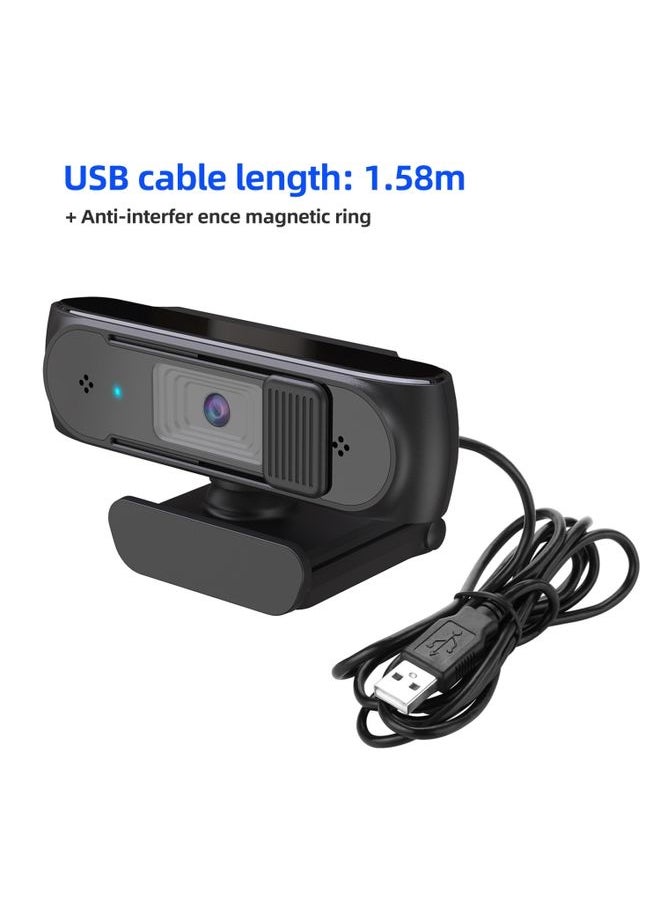 HA501 USB 5M 2.5K Rotate 360 ​​Degrees Auto-focus Camera With Microphone