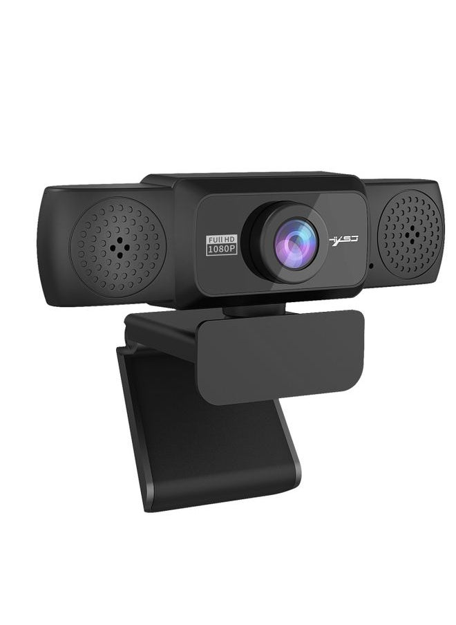 HXSJ S5 1080P Adjustable HD Video Webcam PC Camera with Microphone(Black)